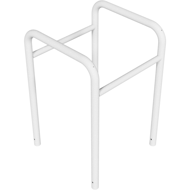 Anti-nudge hoop | for trees and posts | hot-dip galvanized | width: 800 mm, depth: 800 mm, height above ground: 800 mm | for casting in concrete